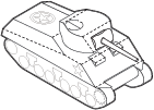 Sherman Tank model